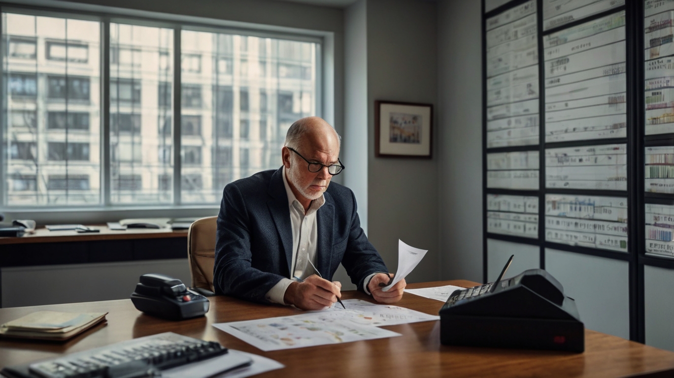 Finance professionals in meeting